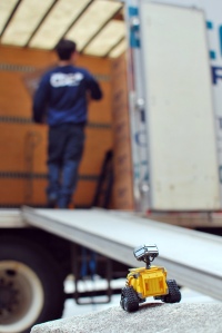 Moving Day photo. Don't forget Wall-E, the toy at the bottom.