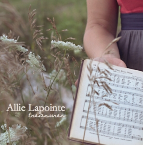 Cover art for "Treasures" CD by singer-songwriter/worship leader Allie Lapointe