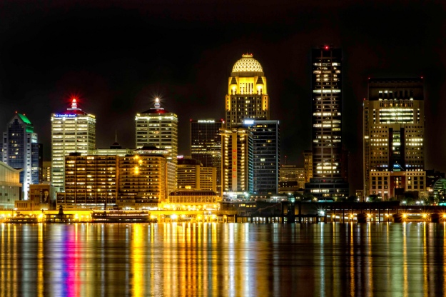 Louisville, Kentucky Skyline At Night photo by Chuck Heeke