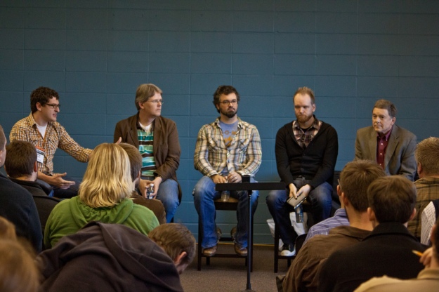 Chip Stam, Mike Cosper, Kevin Twit, Neil Degraide, Tim Smith at Acts 29 Louisville Bootcamp, worship track
